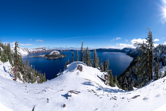 First Snow at Crater Lake