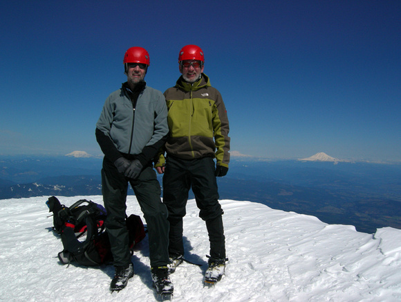 Doug & Mark, Mt. Hood summit, 4/07