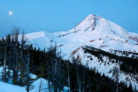 Mount Hood Moonset